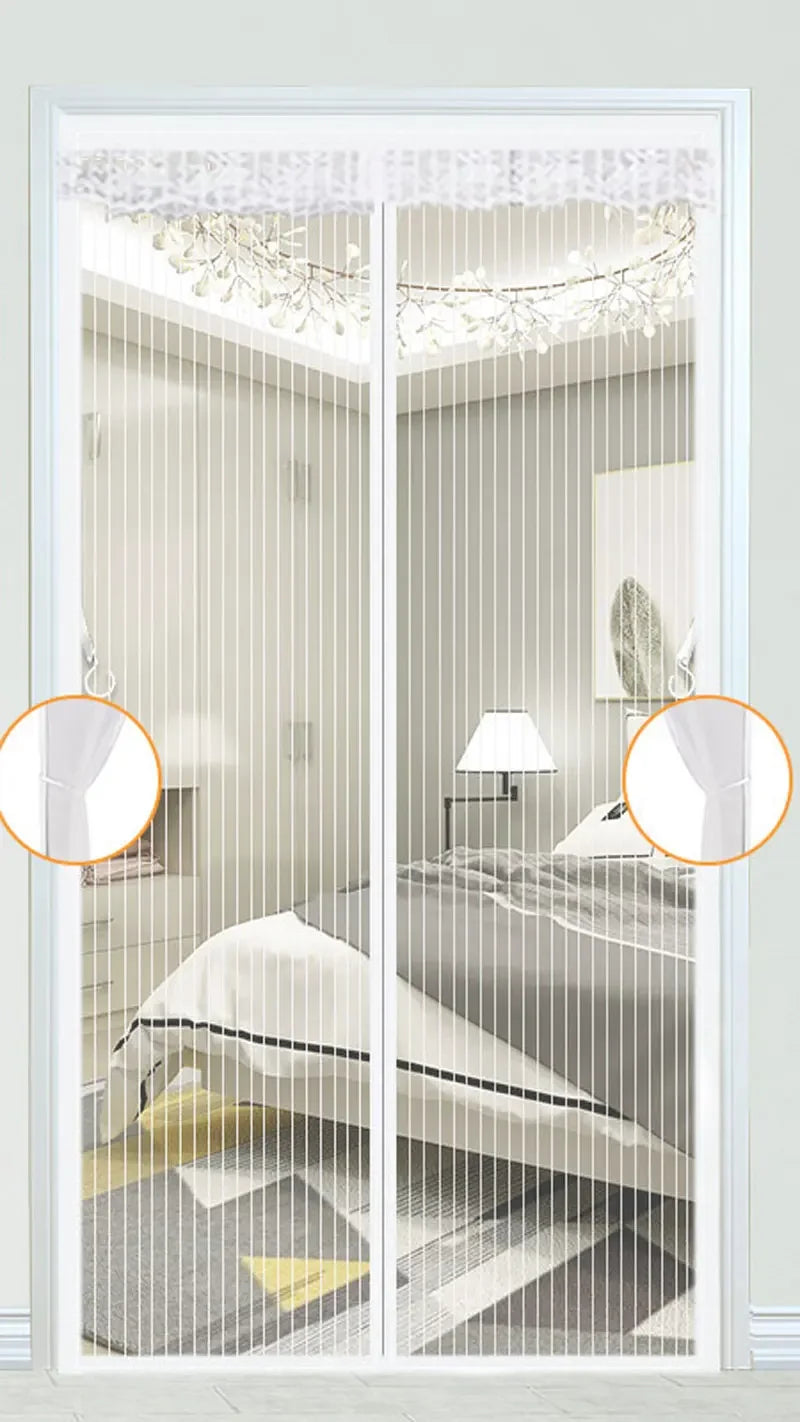 Magnetic Screen Door – Hands-Free Bug Protection