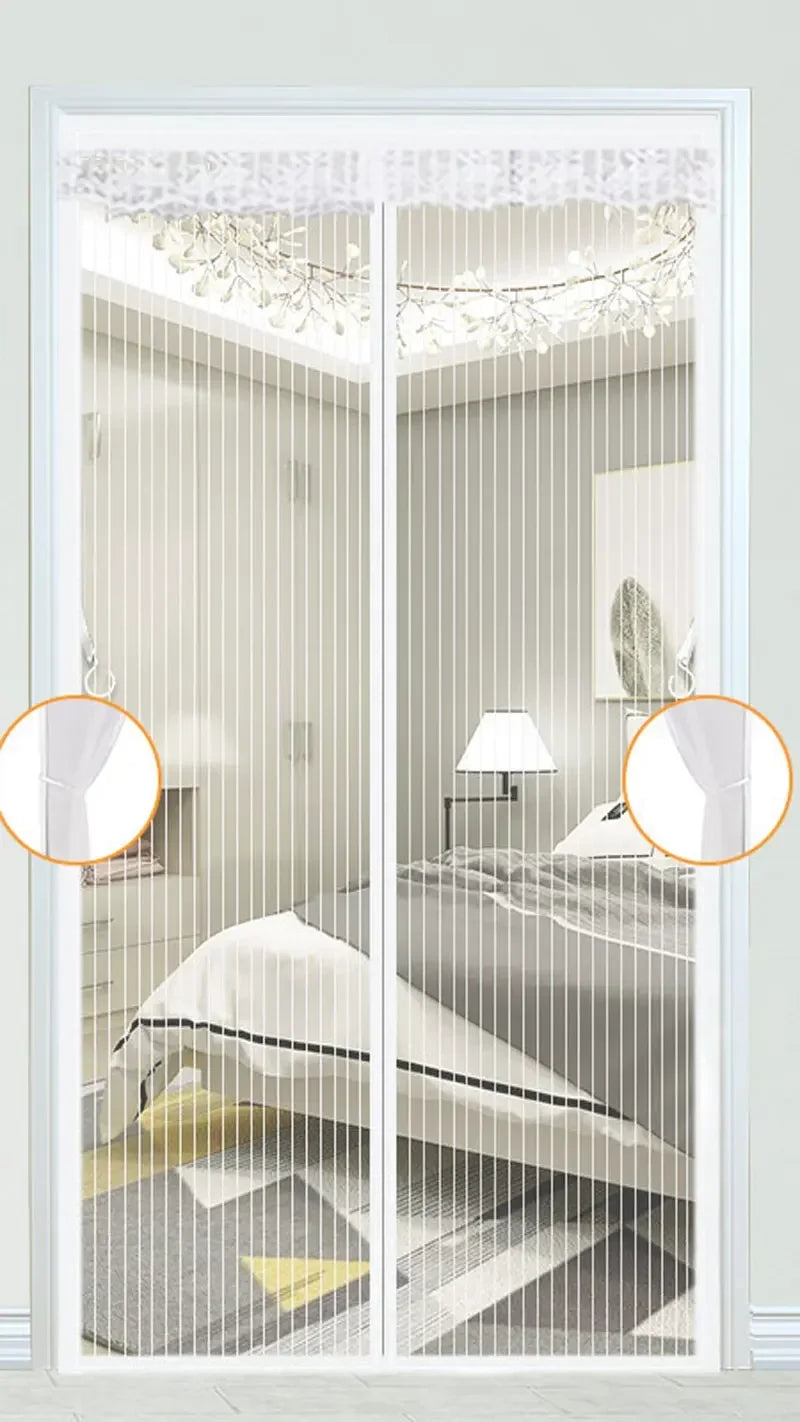 Magnetic Screen Door – Hands-Free Bug Protection