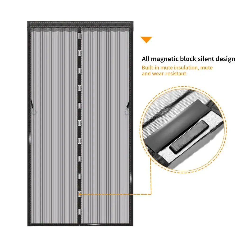 Magnetic Screen Door – Hands-Free Bug Protection