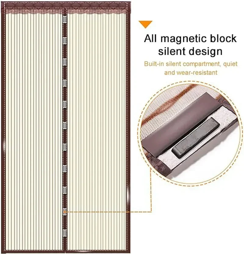 Magnetic Screen Door – Hands-Free Bug Protection