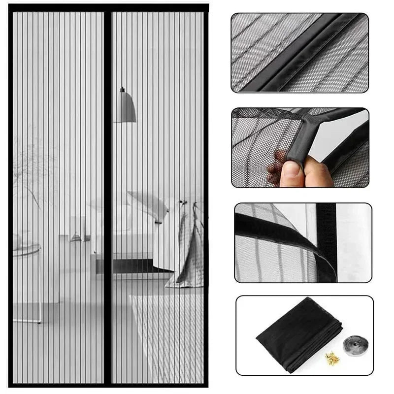 Magnetic Screen Door – Hands-Free Bug Protection